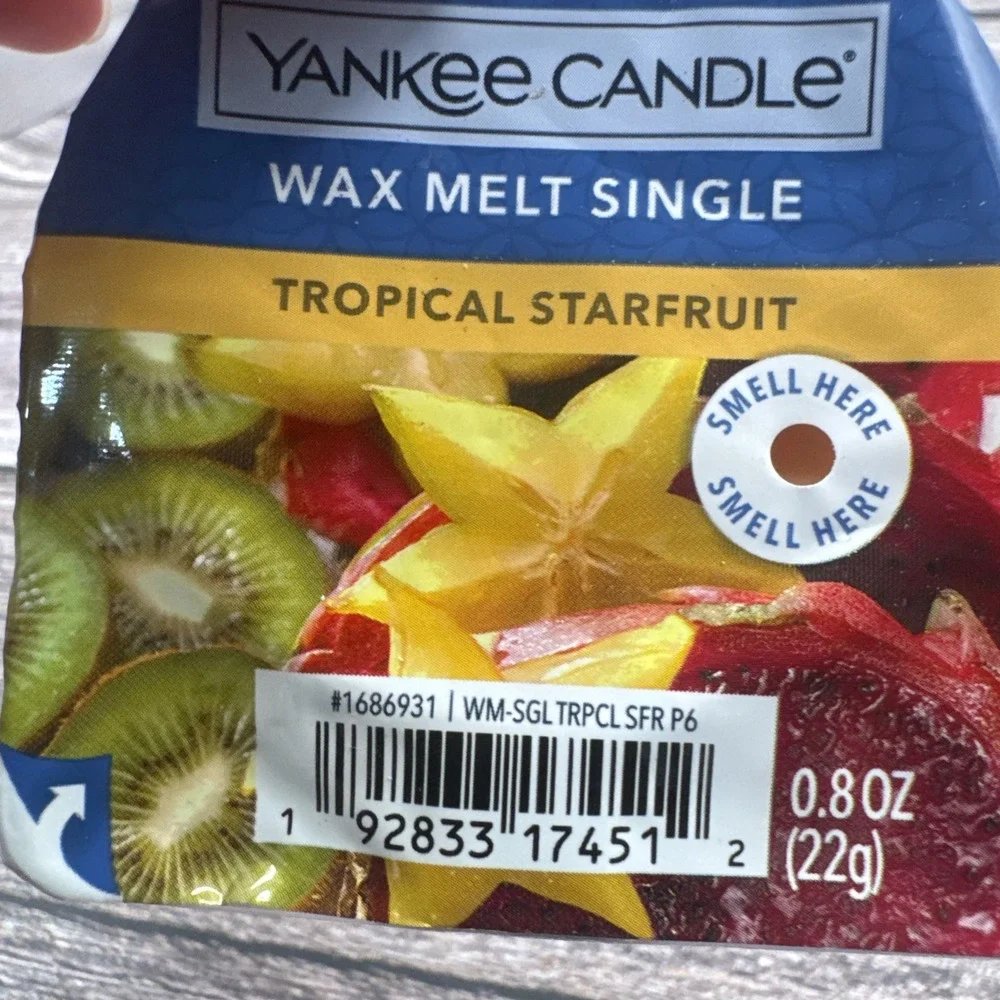 Yankee Candle Wax Melt Single .8oz Lot Of 4 Apple Pumpkin Luscious Pumpkin